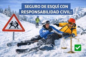 Seguro de esquí con responsabilidad civil cuándo respondes por daños a terceros